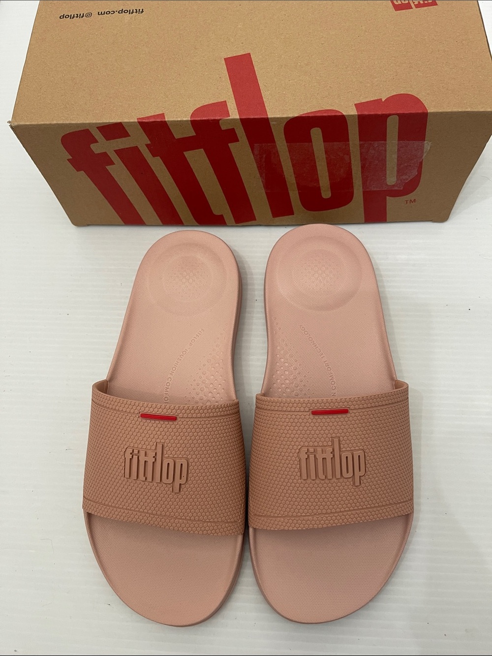 Fitflop Blush Pink Slide Sandals Women’s Size 8